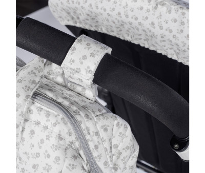 Zaino Passeggino Little Bloom Flower Grey