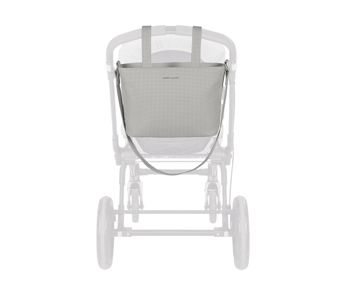 Borsa Organizer Crossbody Little Bloom Vichy Grey