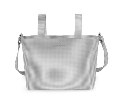 Borsa Organizer Crossbody Little Bloom Vichy Grey