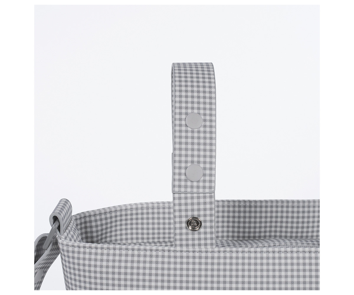 Borsa Organizer Crossbody Little Bloom Vichy Grey