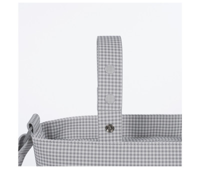 Borsa Organizer Crossbody Little Bloom Vichy Grey