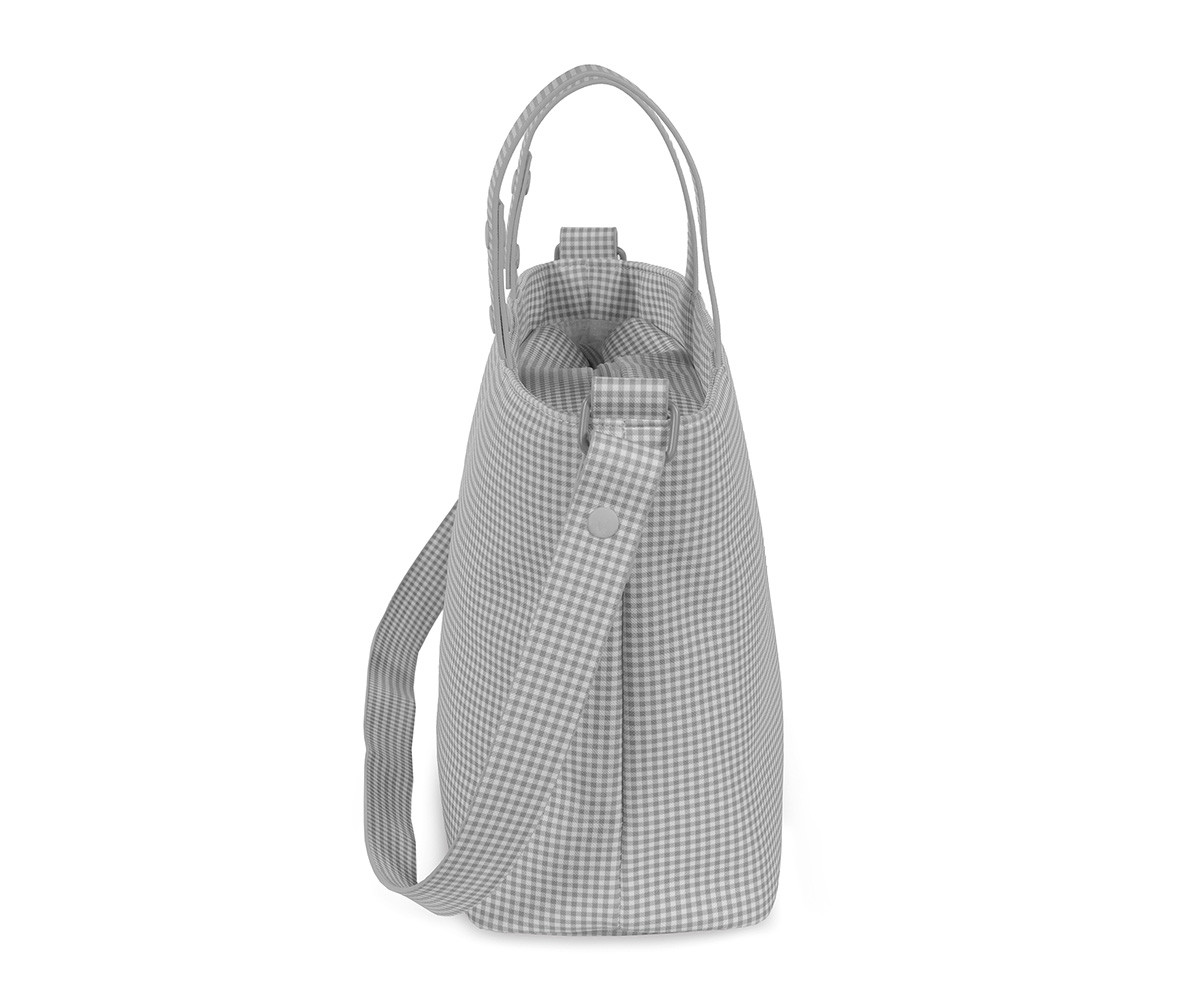 Borsa Organizer Crossbody Little Bloom Vichy Grey