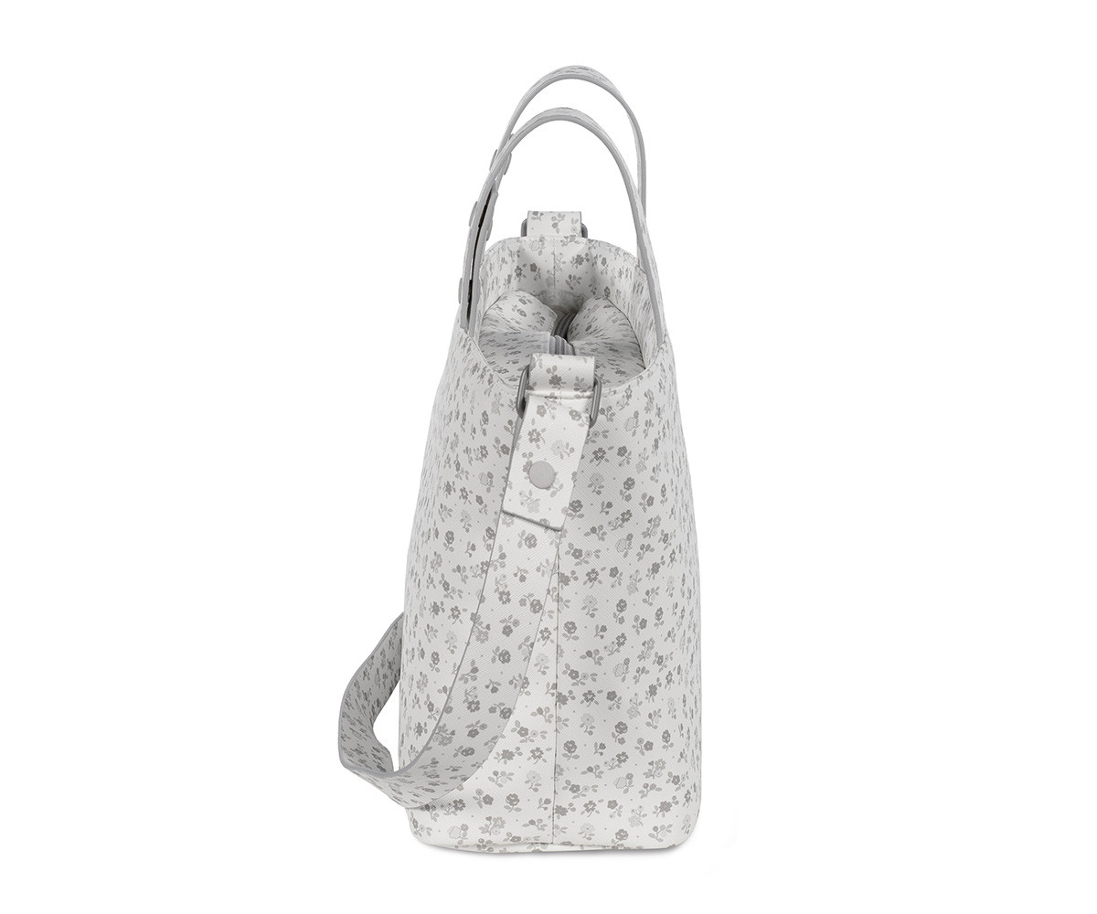 Borsa Organizer Crossbody Little Bloom Flower Grey