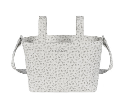 Borsa Organizer Crossbody Little Bloom Flower Grey