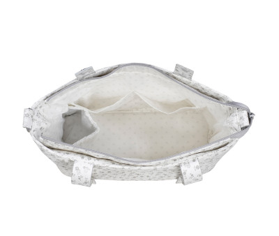 Borsa Organizer Crossbody Little Bloom Flower Grey