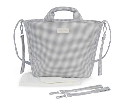 Borsa Fasciatoio Little Bloom Vichy Grey