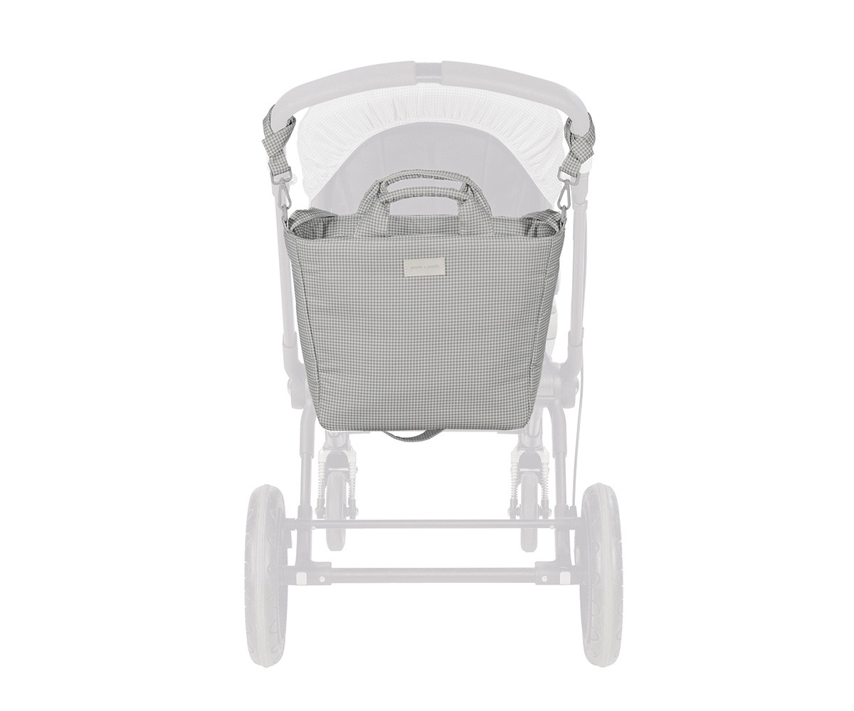 Borsa Fasciatoio Little Bloom Vichy Grey