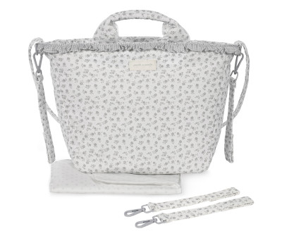 Borsa Fasciatoio Little Bloom Flower Grey