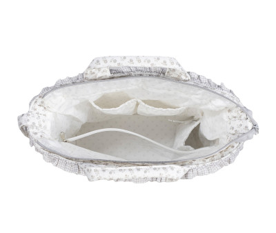 Borsa Fasciatoio Little Bloom Flower Grey