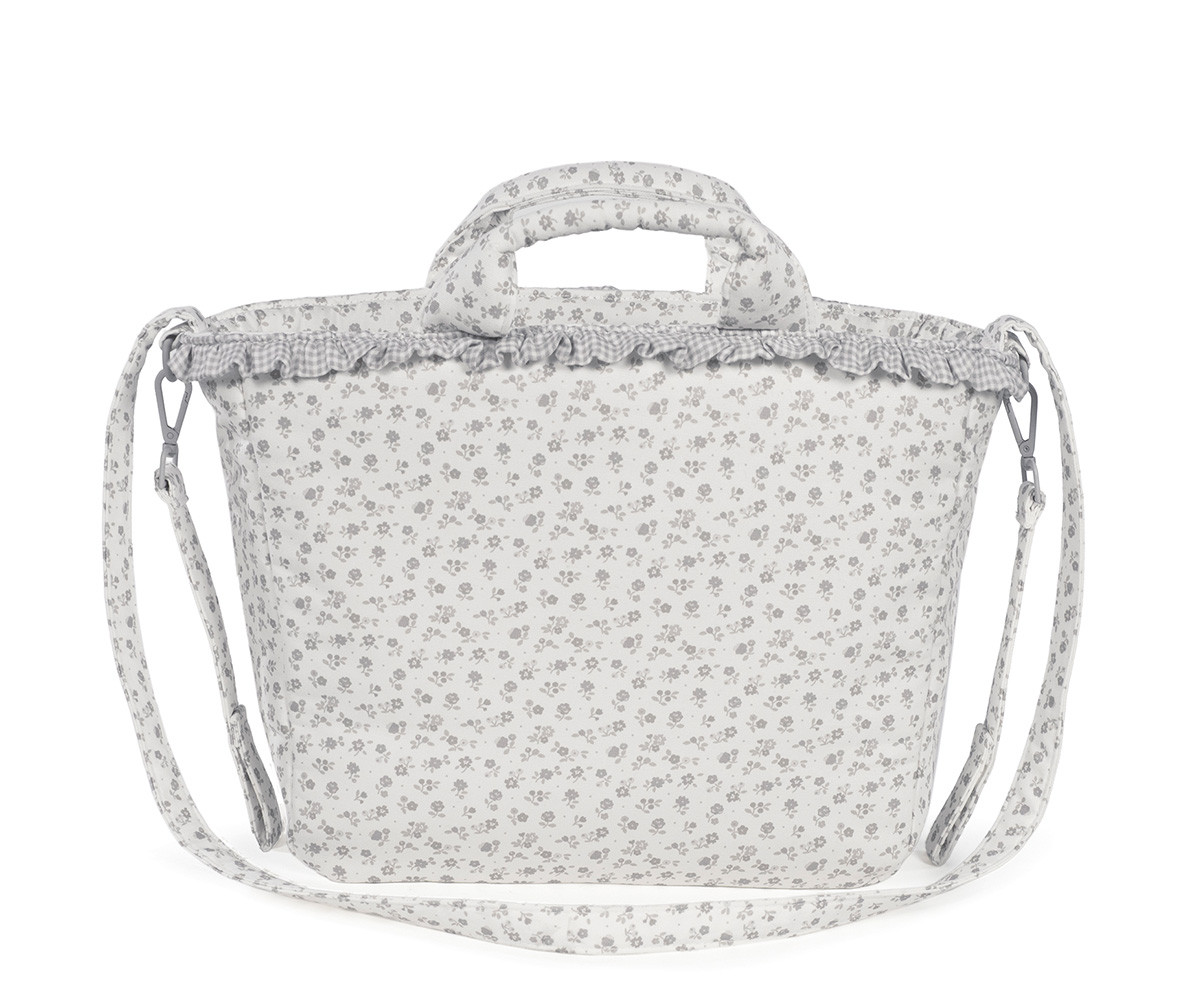 Borsa Fasciatoio Little Bloom Flower Grey
