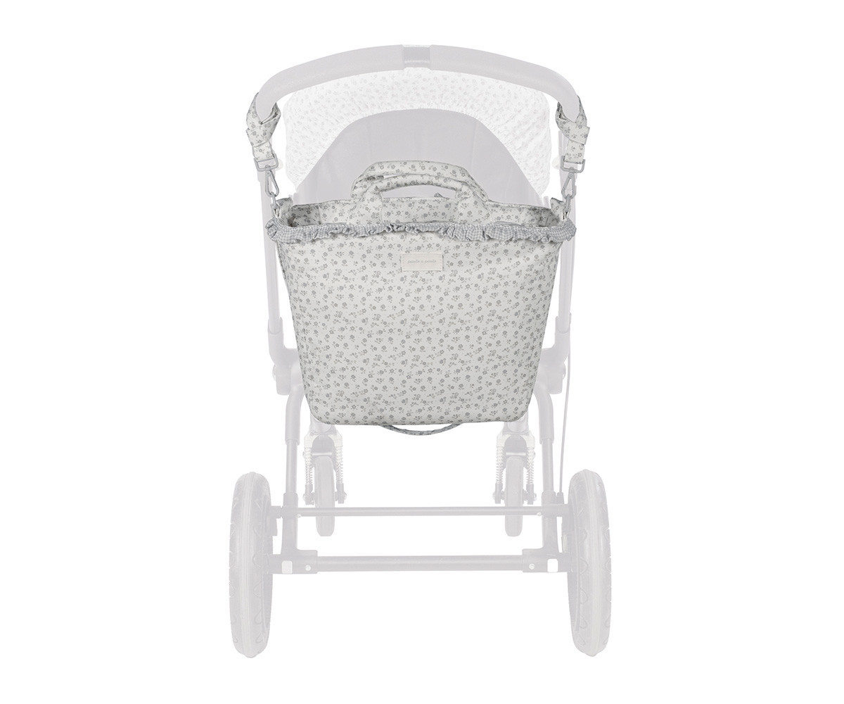 Borsa Fasciatoio Little Bloom Flower Grey