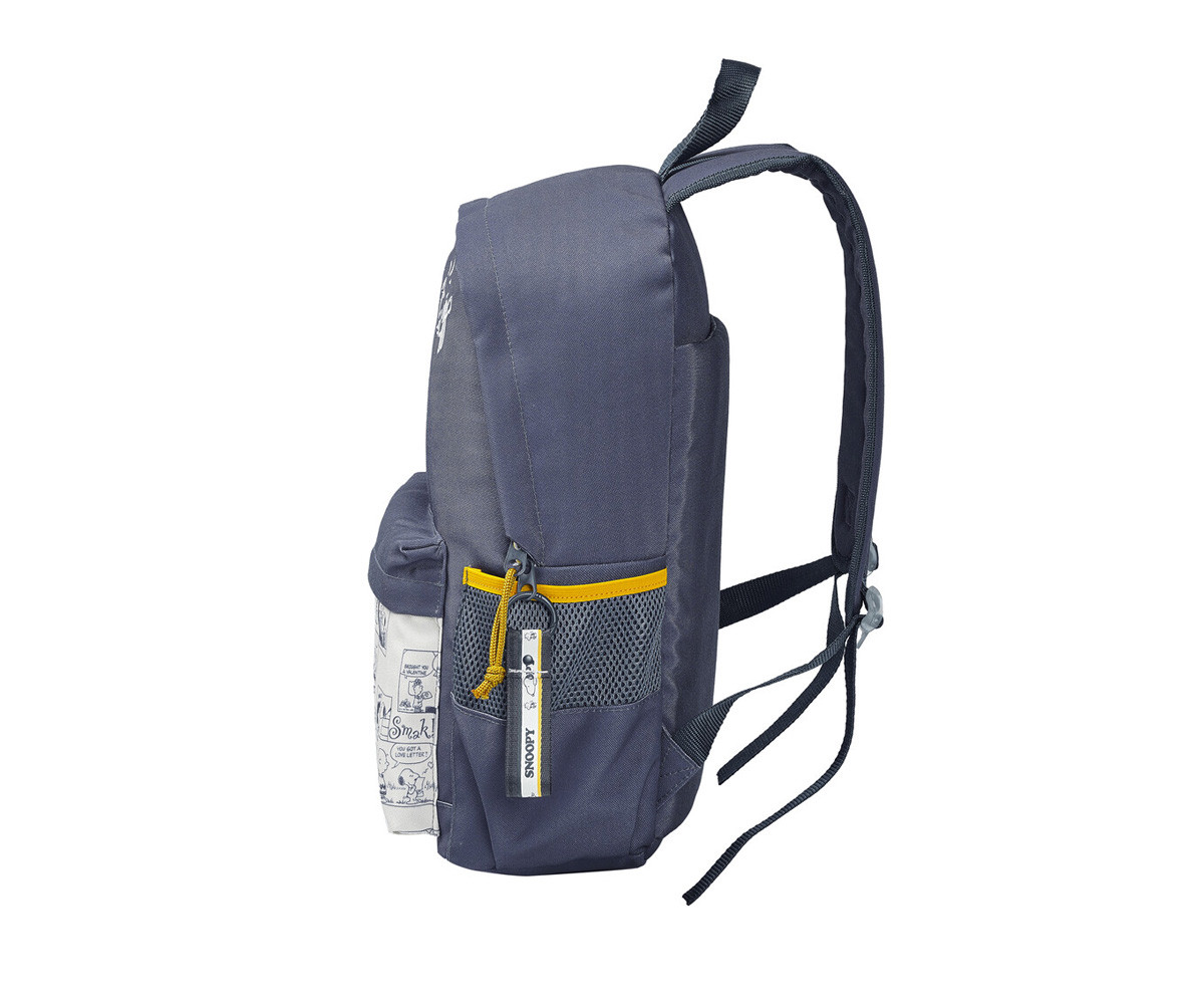 Mochila Escolar Adaptable a Carro Snoopy Personalizable