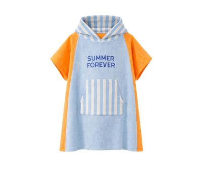 Poncho de Felpa Azul Summer Forever Bleu