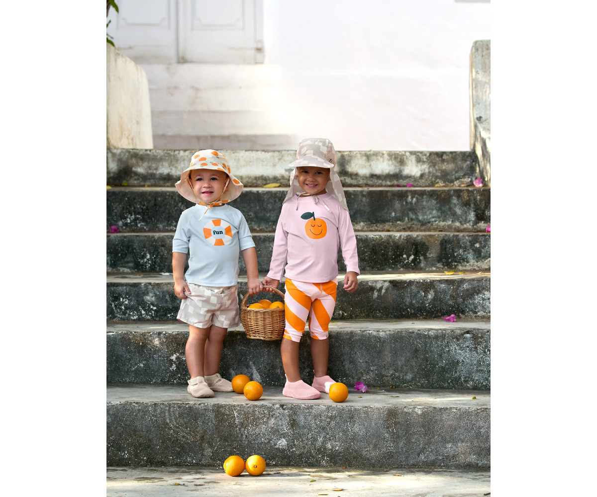 Gorrito de Playa Flap con Protección Solar Stone Sea Salt