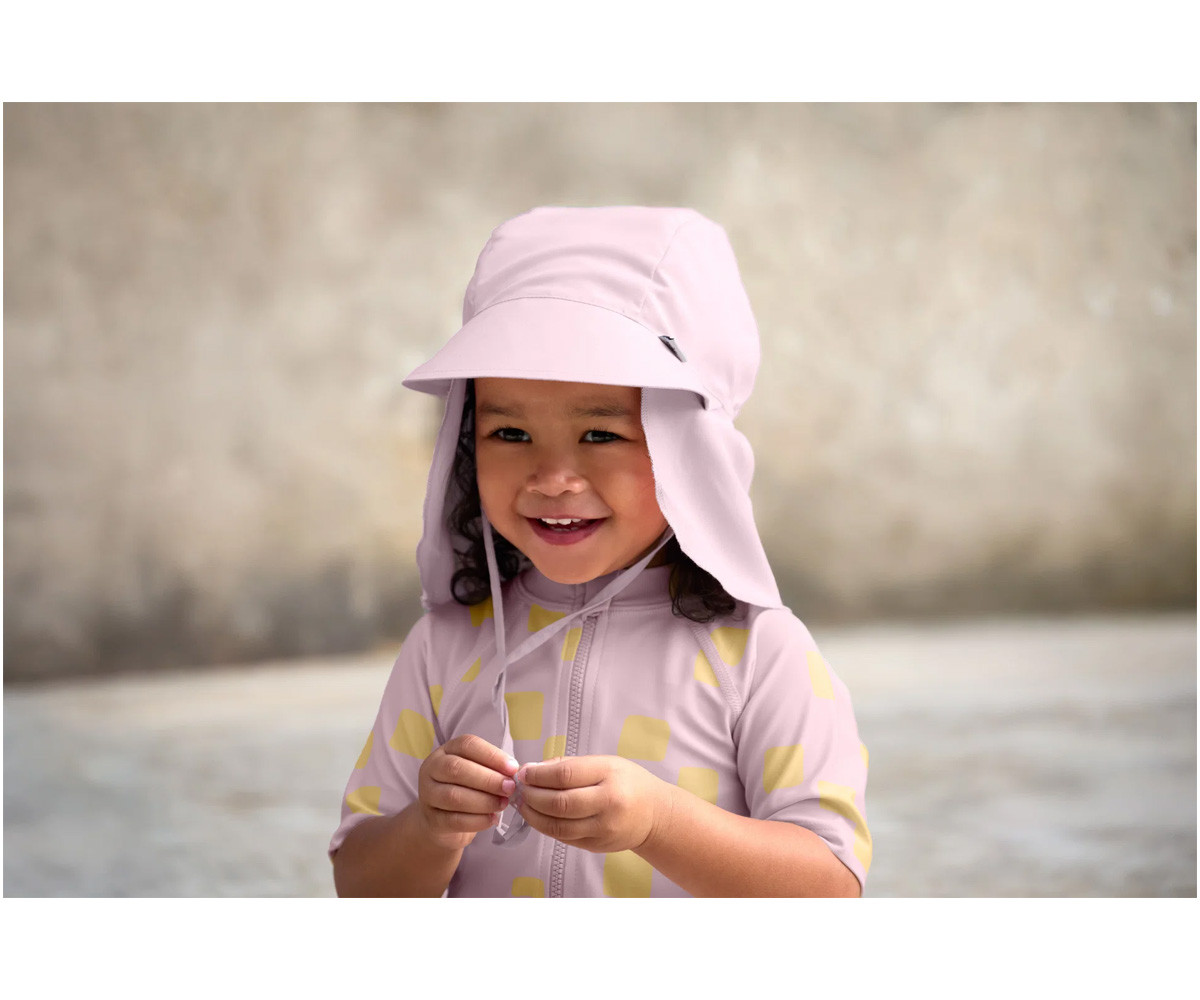 Cappellino Protezione Solare Flap Pale Pink