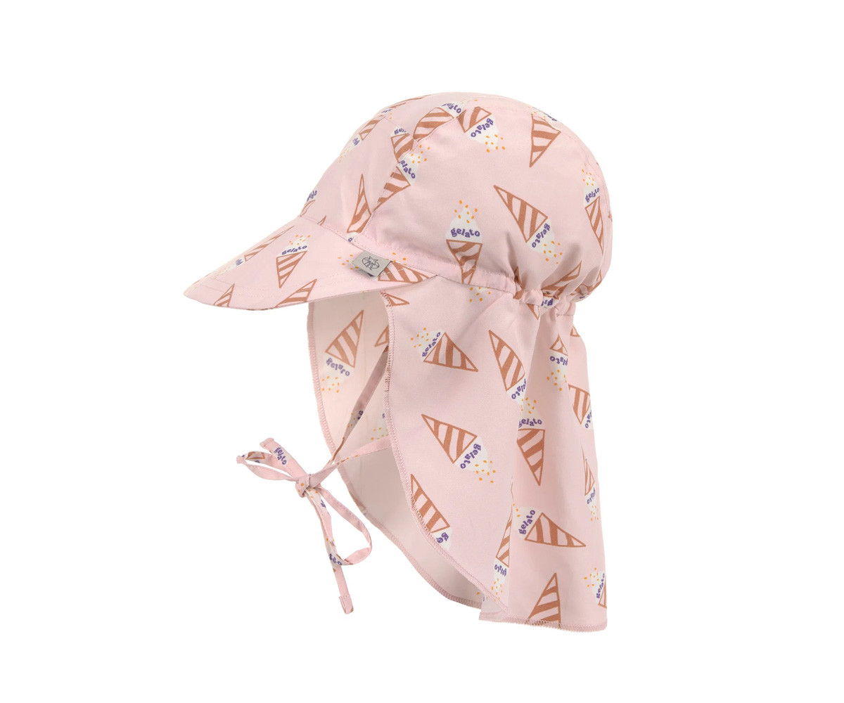 Cappellino Protezione Solare Flap Ice Cream Pale Pink