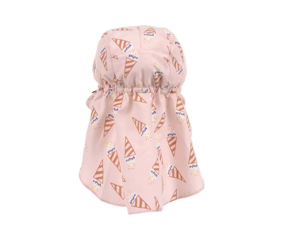 Cappellino Protezione Solare Flap Ice Cream Pale Pink