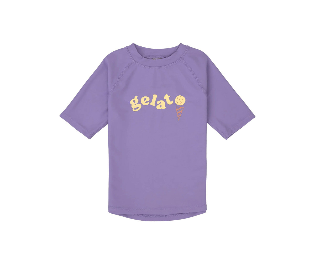 T-Shirt Nuoto MC Protezione Solare Gelato Rashguard Purple