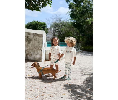 T-Shirt Nuoto MC Protezione Solare Beach Dog Sea Salt