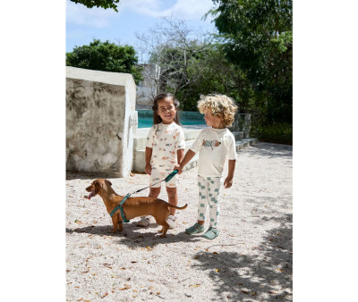 T-Shirt Nuoto MC Protezione Solare Beach Dog Sea Salt