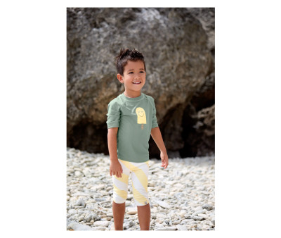 T-Shirt Nuoto MC Protezione Solare Popsicle Green