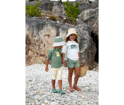 T-Shirt Nuoto MC Protezione Solare Popsicle Green