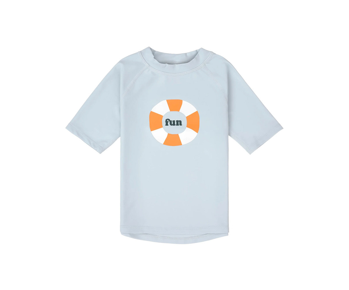 T-Shirt Nuoto MC Protezione Solare Swim Ring Illusion Blue