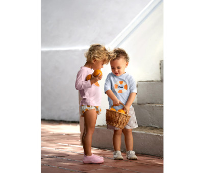 T-Shirt Nuoto MC Protezione Solare Swim Ring Illusion Blue