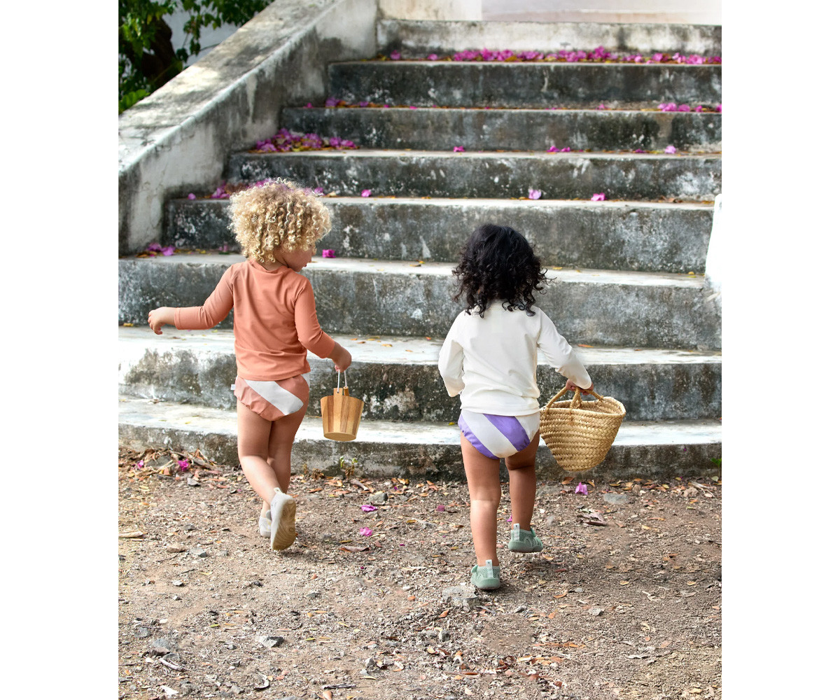 Costume Contenitivo Stripes Clay Sea Salt