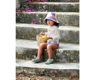 Costume Contenitivo Stripes Purple Sea Salt