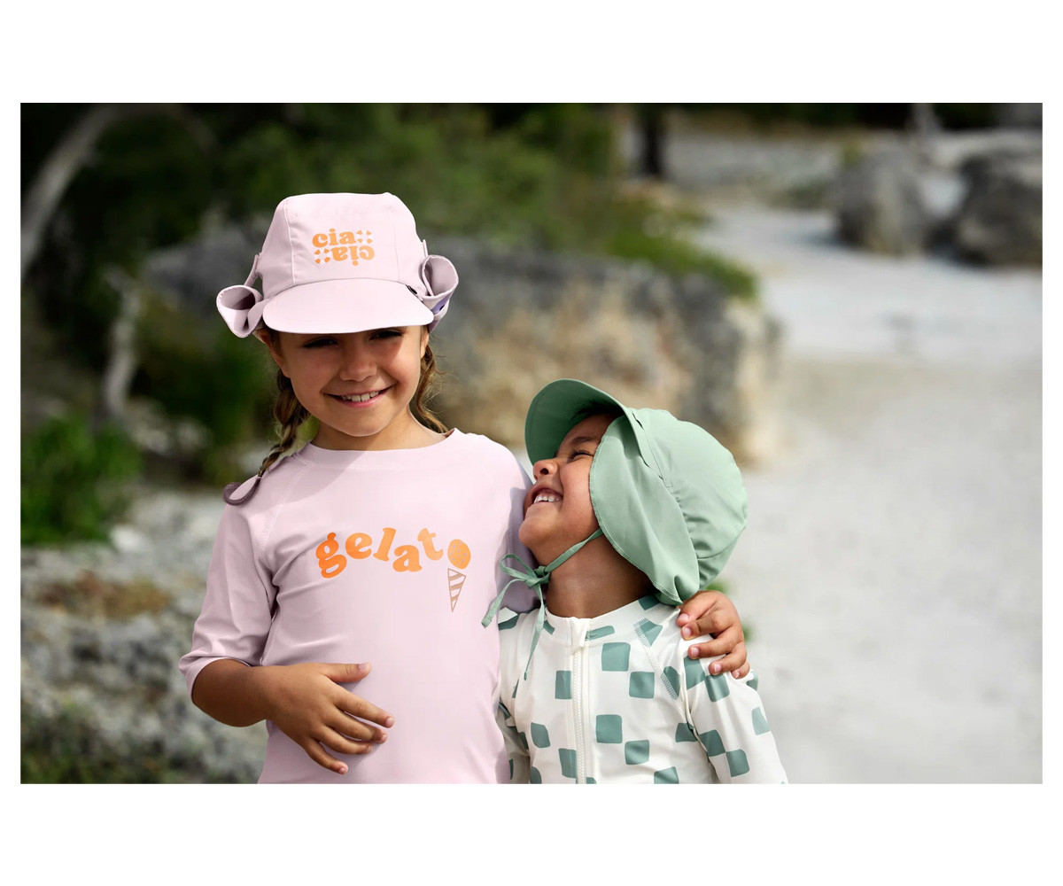 Cappellino Protezione Solare Flap Sage Green