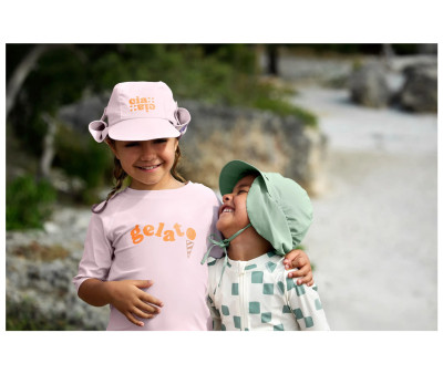 Cappellino Protezione Solare Flap Sage Green
