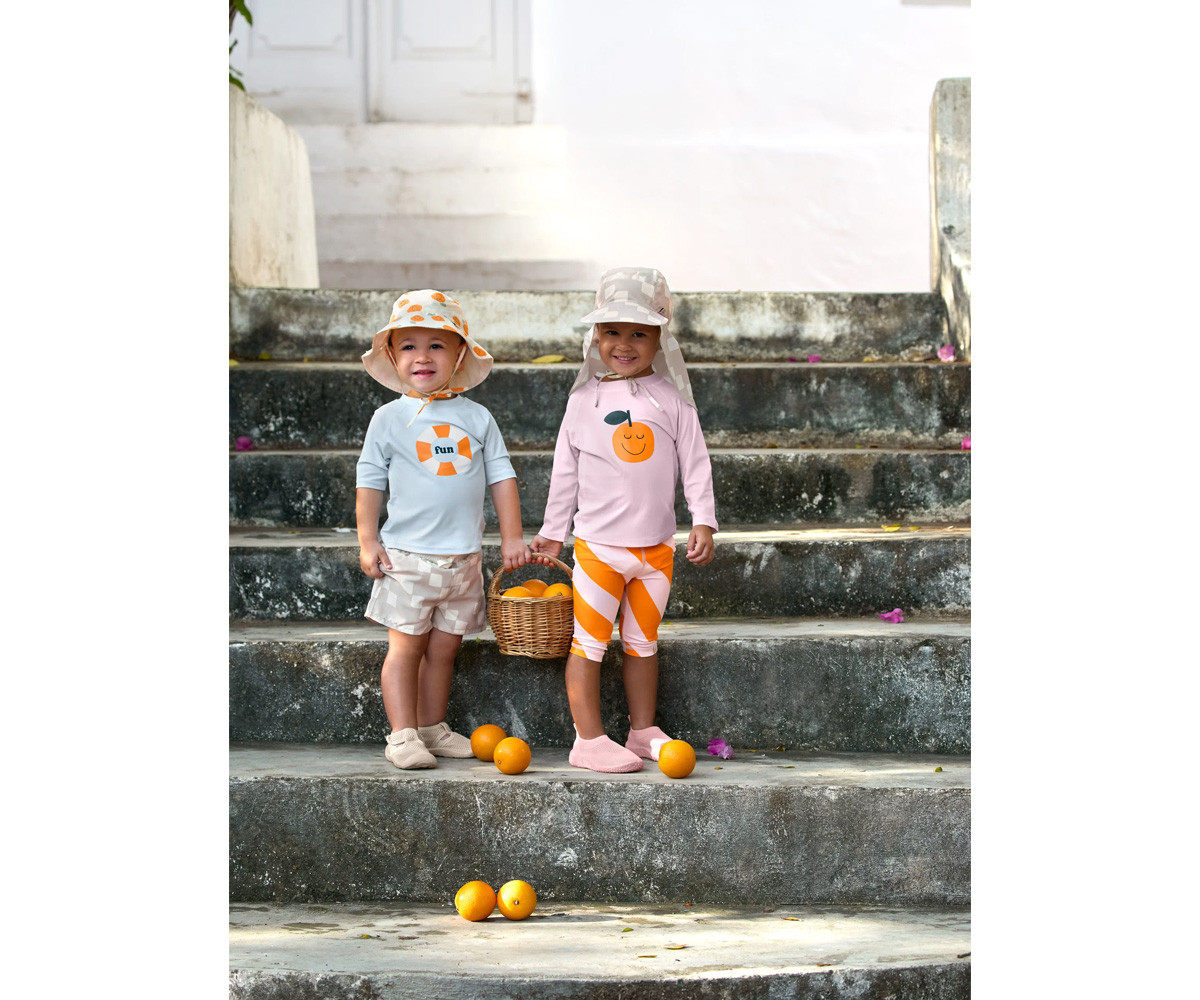 Cappellino Reversibile Orange Sea Salt