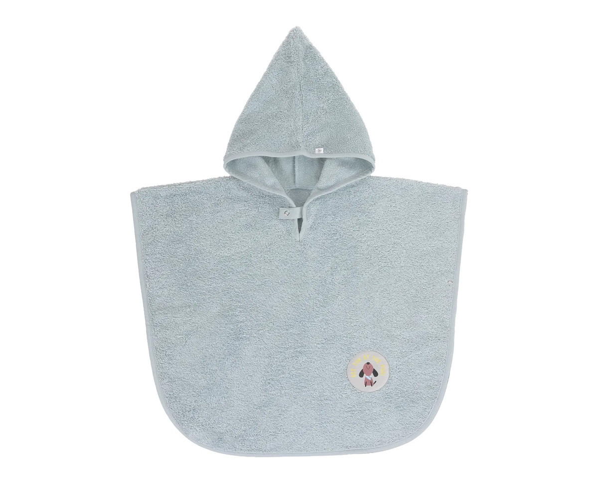 Poncho Mare Lassig Terry Illusion Blue