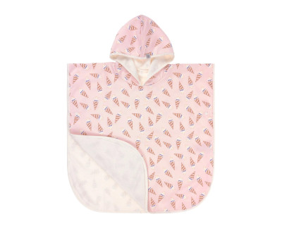 Poncho Mare Lassig Ice Cream Pale Pink