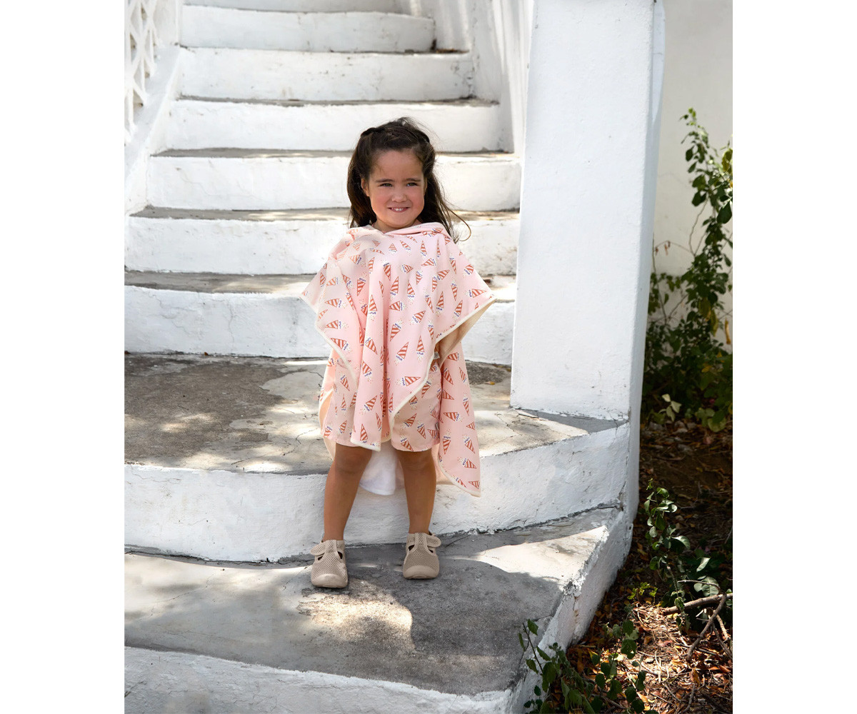 Poncho Mare Lassig Ice Cream Pale Pink