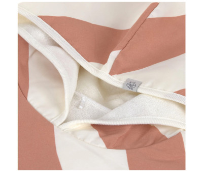 Poncho Mare Lassig Stripes Clay Sea Salt