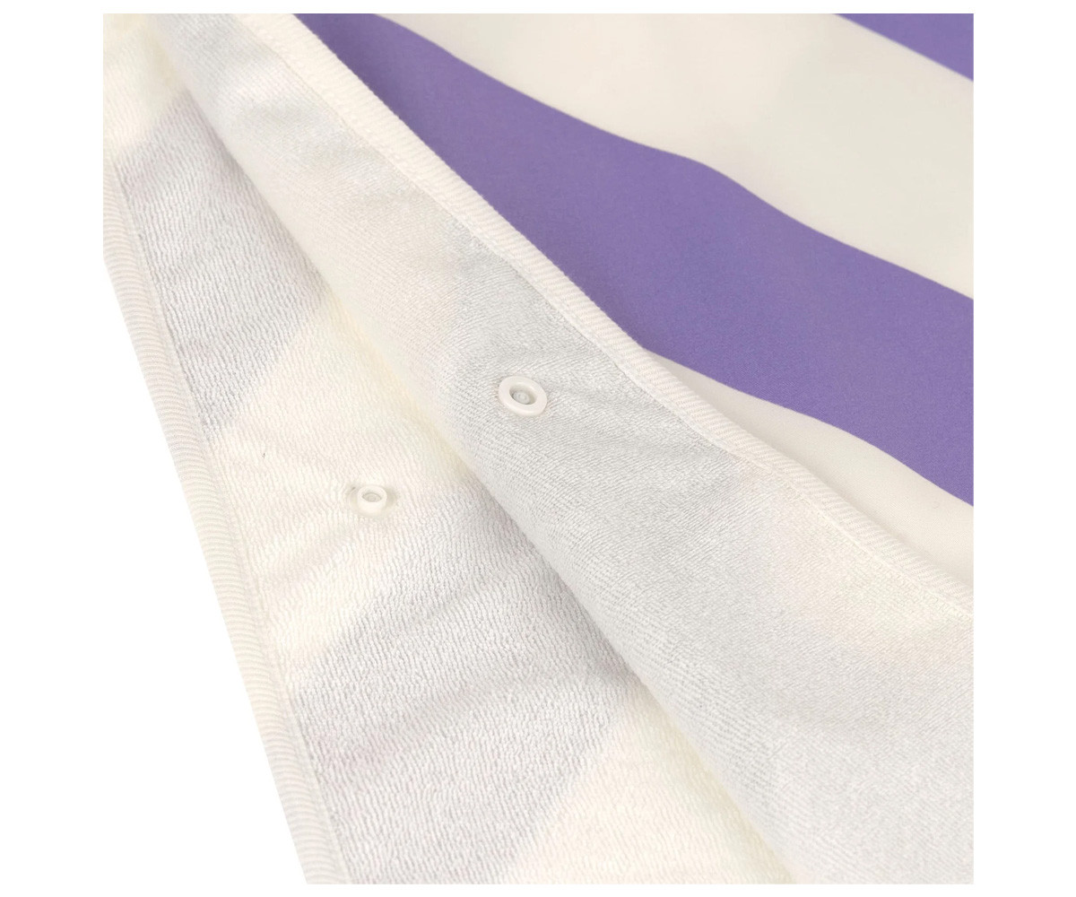 Poncho Mare Lassig Stripes Purple Sea Salt