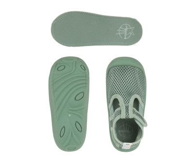 Scarpette Velcro Sage Green