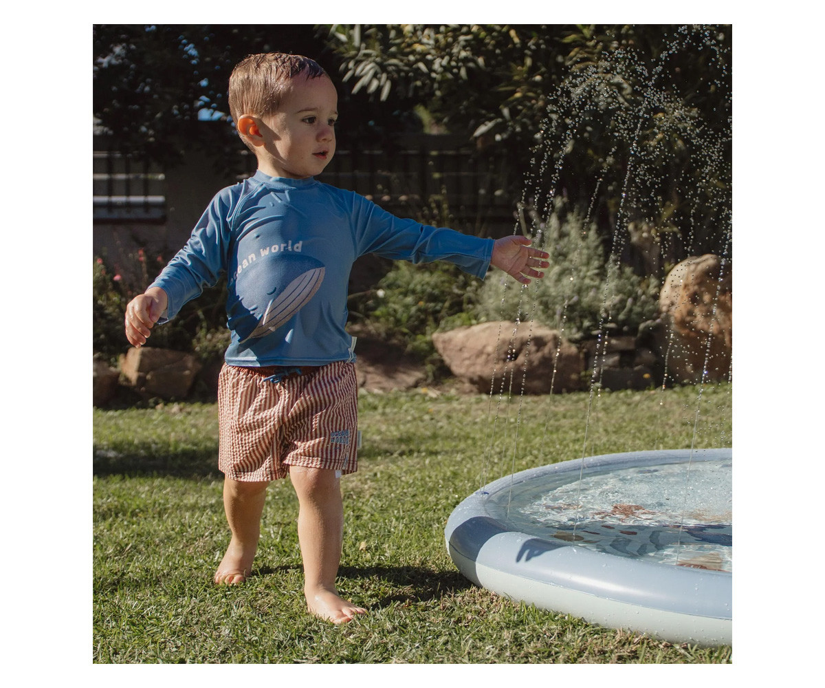 Alfombra de Agua con Rociadores Ocean Blue