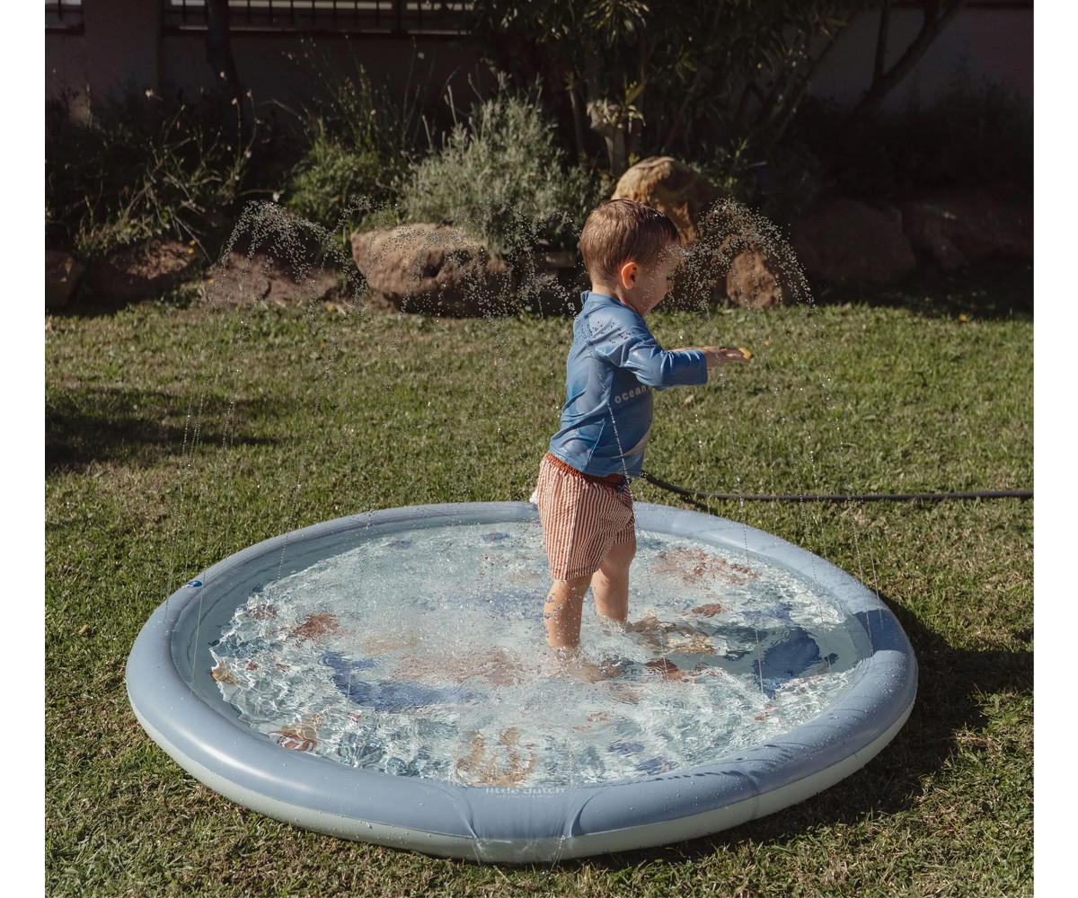 Alfombra de Agua con Rociadores Ocean Blue