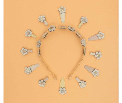 Diadema Doble Blossom Alice