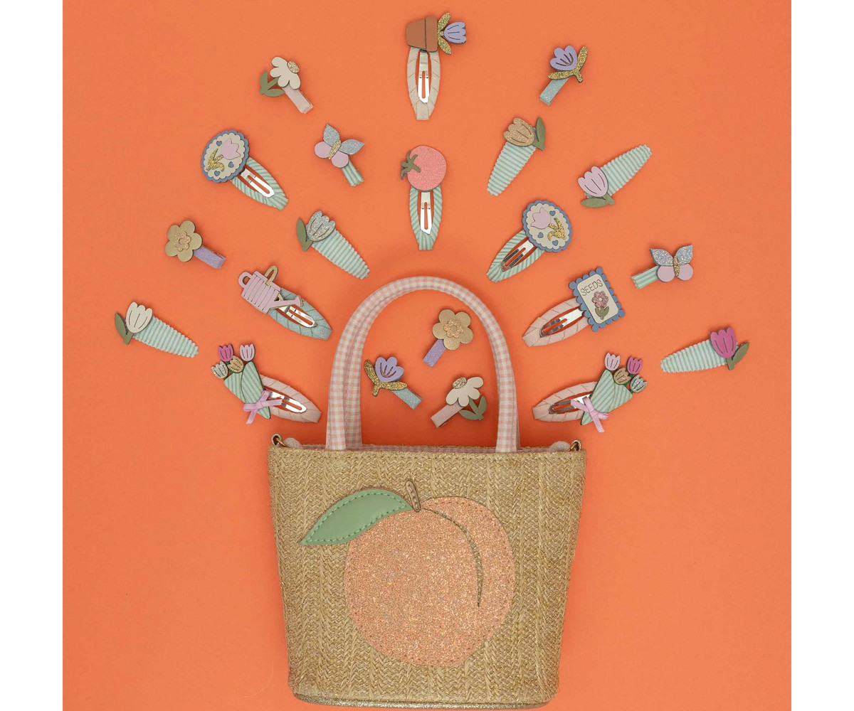 2 Clips de Pelo Scallop Framed Tulip