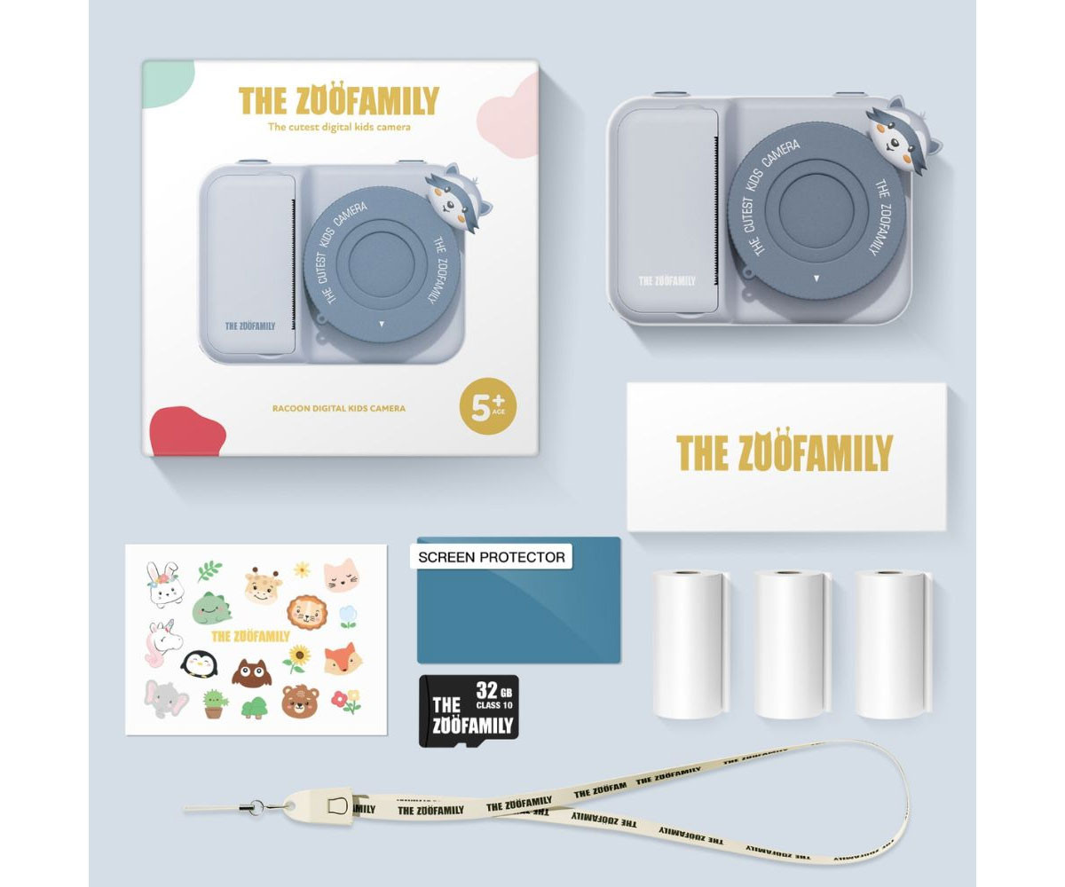 Cámara Digital de Impresión Zoo Raccoon