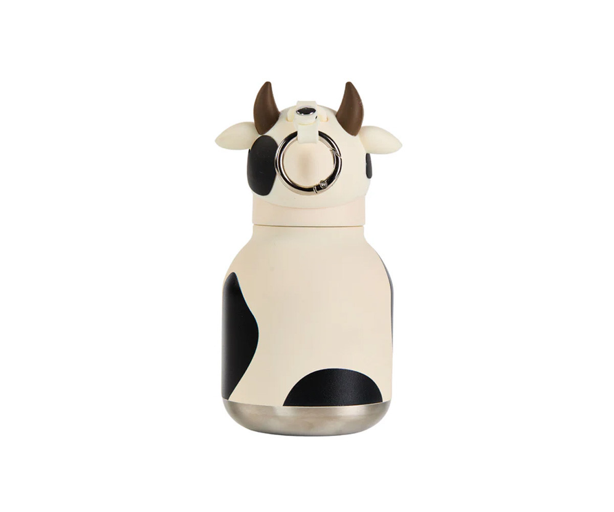 Borraccia Acciaio Mini-Bestie Mucca 200ml