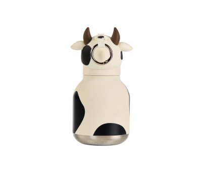 Borraccia Acciaio Mini-Bestie Mucca 200ml