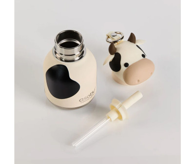 Borraccia Acciaio Mini-Bestie Mucca 200ml