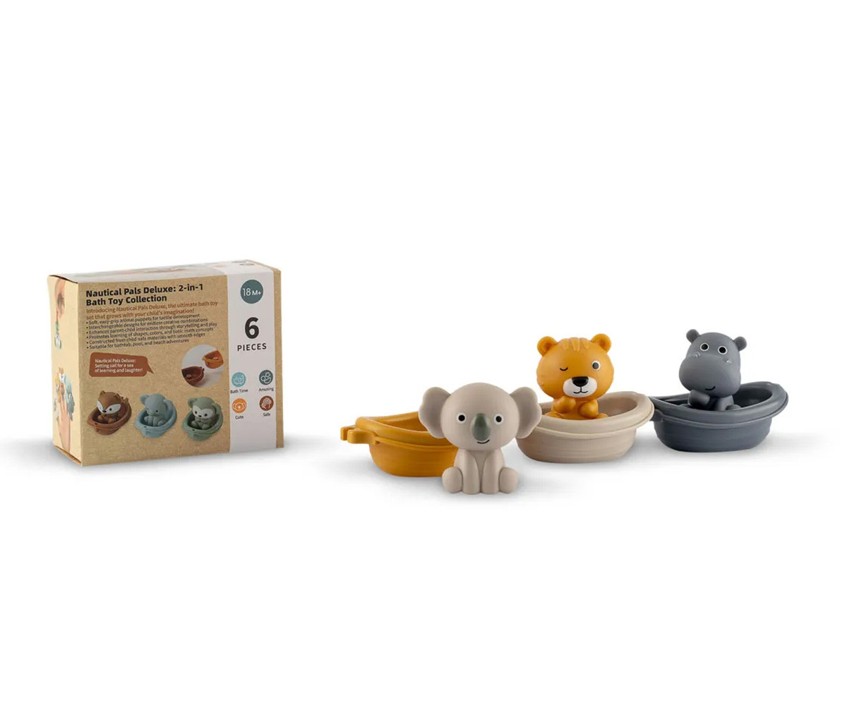 Set 3 Barche e 3 Marionette Dito Safari