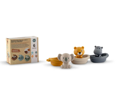 Set 3 Barche e 3 Marionette Dito Safari