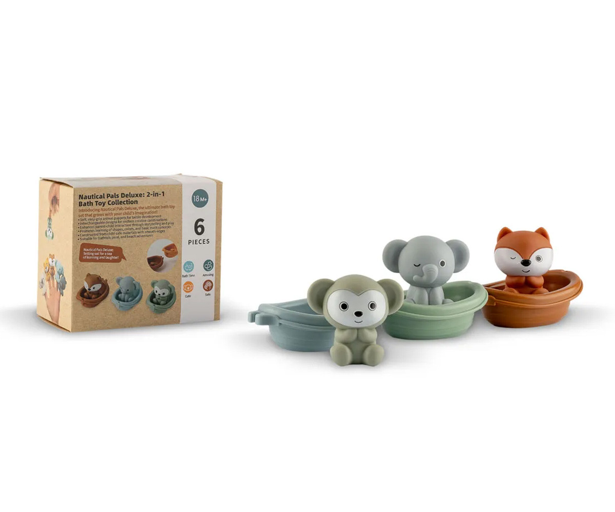 Set 3 Barche e 3 Marionette Dito Giungla